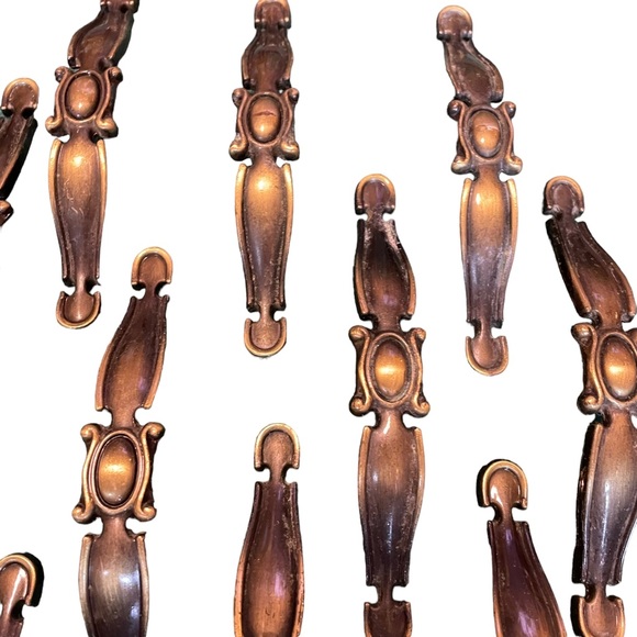 Vintage Brass MCM LOT (30) Kitchen Cabinet Handles Drawer Pulls DIY Restoration - Picture 8 of 16